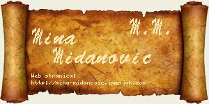 Mina Midanović vizit kartica